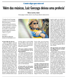 Marcus Lucenna no jornal O Globo